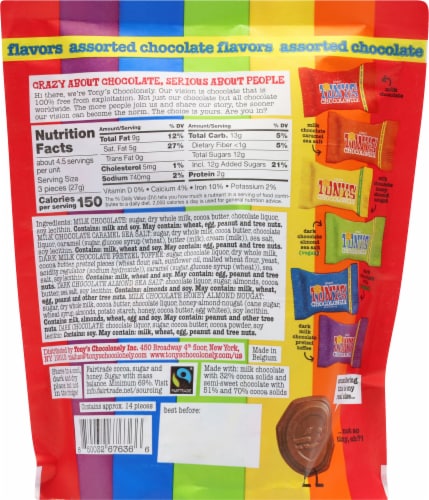 Tony's Chocolonely® Tiny Tony's Assorted Chocolate Candy Bag Perspective: back