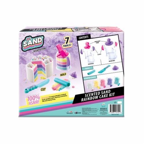 So Sand™ Scented Sand Rainbow Cake Kit Perspective: back