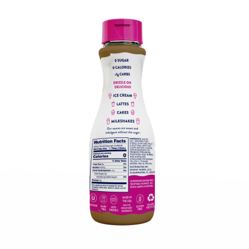 Jordan's Skinny Mixes® Sauces Salted Caramel Sauce Topping Perspective: back