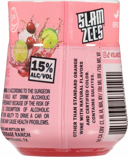 Slamzees™ Cherry Limeade Party Drink Perspective: back