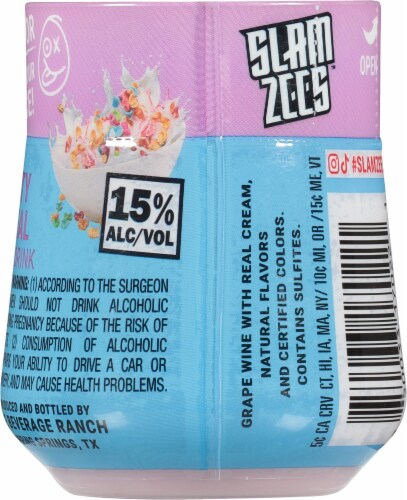 Slamzees® Fruity Cereal Party Drink Perspective: back