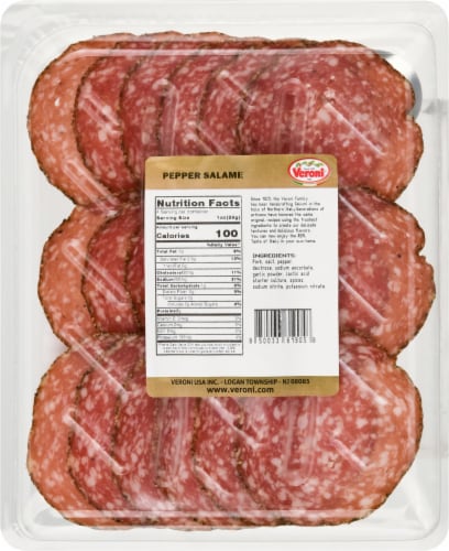 Veroni Italy Pepper Salame Perspective: back