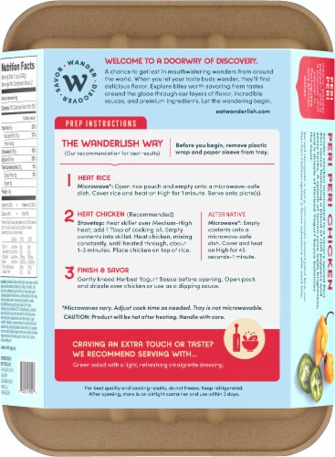 WanderLish™ Peri Peri Chicken Entree Perspective: back