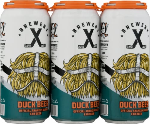 Brewery X™ Duck Beer Offiicial Anaheim Ducks Fan Beer Perspective: back