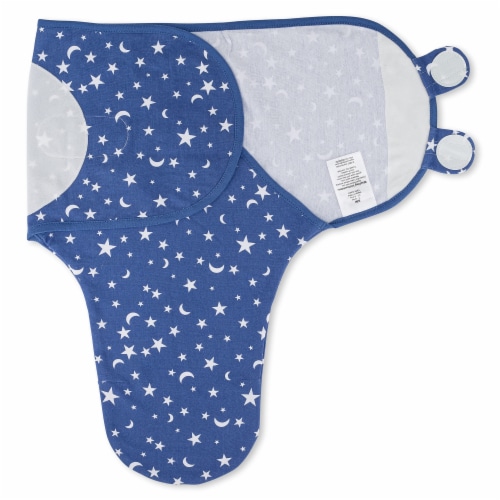 Swaddle Blanket Baby Girl Boy Easy Adjustable 3 Pack Infant Sleep Sack (Small, Dark Blue) Perspective: back