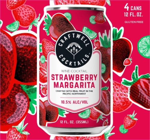 Craftwell Cocktails™ Strawberry Margarita Wine Perspective: back