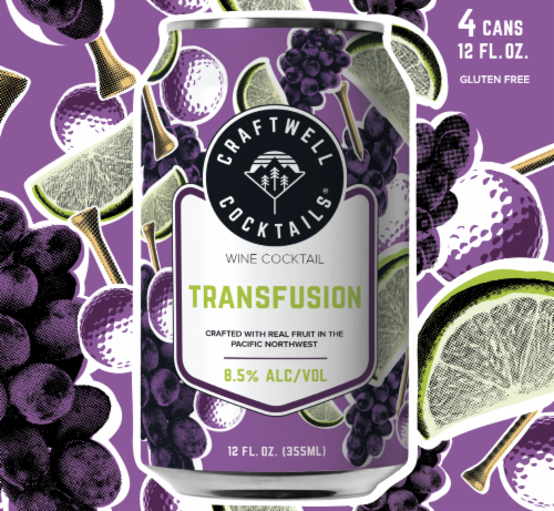 Craftwell Cocktails® Seasonal Cans Perspective: back