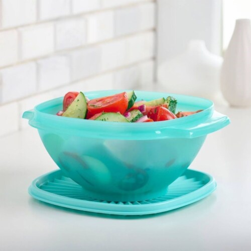 Tupperware Heritage Square Bowl - Aruba Perspective: back