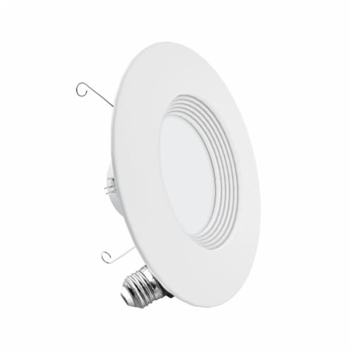 5/6 In. WiFi Smart 12W 1100LM Recessed Retrofit LED Downlight Kit, Alexa/Google, Wet Rated Perspective: back