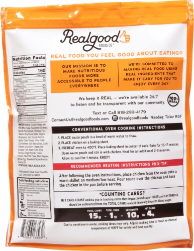 Real Good Foods Co.® Orange Chicken Perspective: back