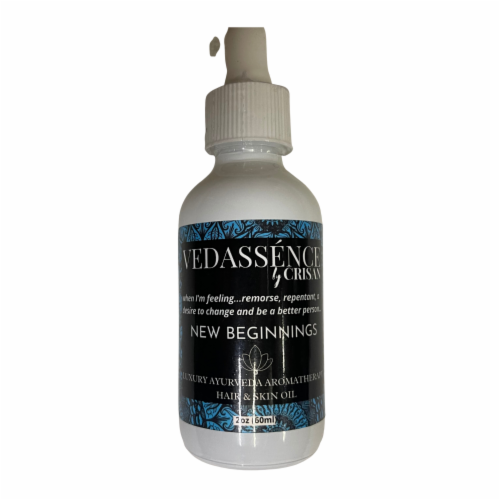 New Beginnings | Ayurvedic Aromatherapy Hair & Skin Care | Vedassénce - 2 oz Perspective: back