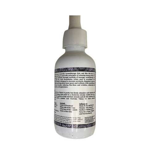 Peace & Calm | Ayurvedic Aromatherapy Hair & Skin Care | Vedassénce - 2 oz Perspective: back