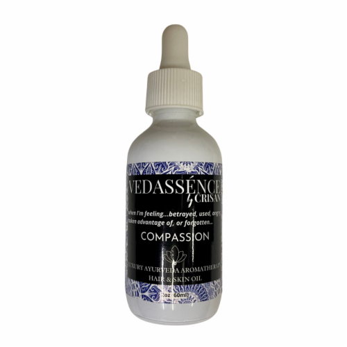 Compassion | Ayurvedic Aromatherapy Hair & Skin Care | Vedassénce - 2 oz Perspective: back