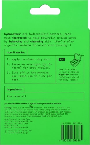 Starface Hydro-Star + Tea Tree Pimple Patches Perspective: back