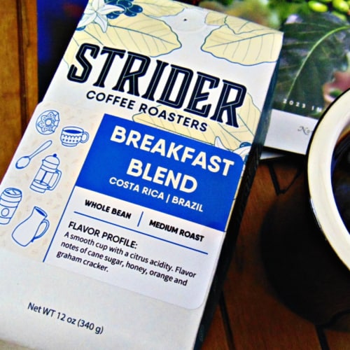 Breakfasts Blend, Medium Roast, Whole Bean Coffee, Costa Rica, Specialty Coffee, 12 oz Perspective: back