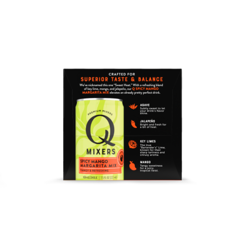 Q Mixers Spicy Mango Margarita Mix Multipack Perspective: back