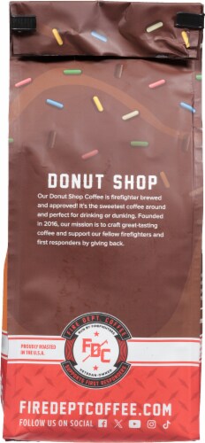 Fire Department Coffee® Donut Shop Ground Coffee Perspective: back
