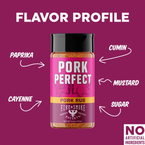 Fire & Smoke Society® Pork Perfect® Rub Perspective: back