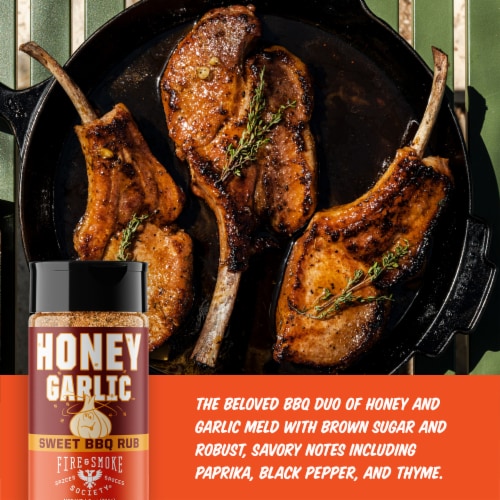 Fire & Smoke Society® Honey Garlic™ Sweet BBQ Rub Perspective: back