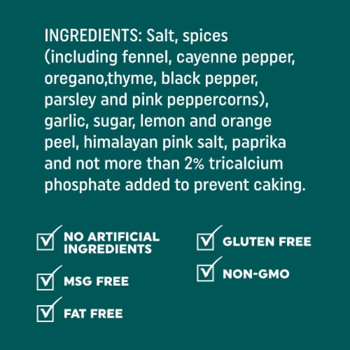Fire & Smoke Society® Fish Monger® Seafood Seasoning Perspective: back