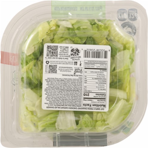 Simply Fresh Salads Chicken Caesar Salad Shaker Perspective: back