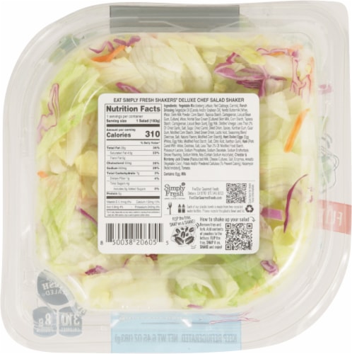 Simply Fresh Salads® Deluxe Chef Salad Shaker Perspective: back