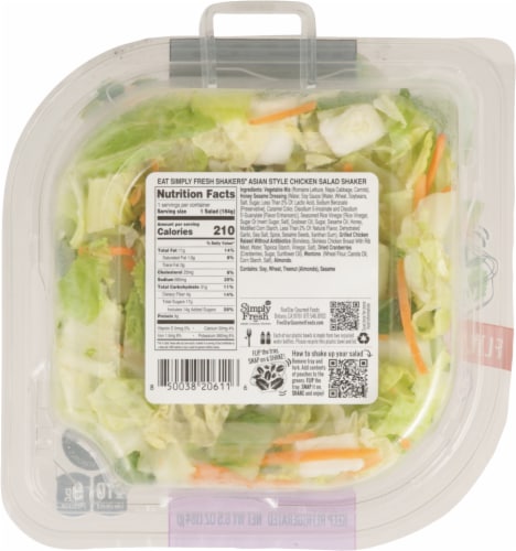 Simply Fresh Salads® Crunchy Asian Style Salad Shaker Perspective: back