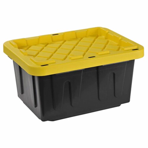 Sterilite 50 Gal Rugged Industrial Stackable Storage Tote w/ Lid