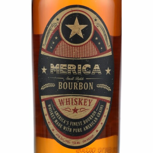 Merica Small Batch South Carolina Bourbon Whiskey Perspective: back