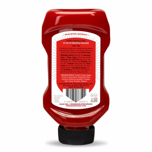 True Made Foods No Sugar Added All Natural Ketchup