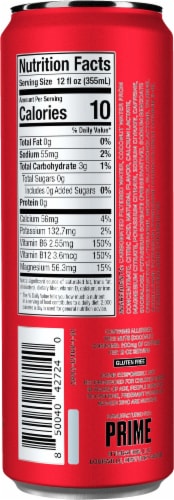 Prime Tropical Punch Energy Drink Perspective: back