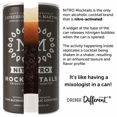 NITRO Mocktails Variety Pack Award-Winning Non-Alcoholic Cocktails Perspective: back