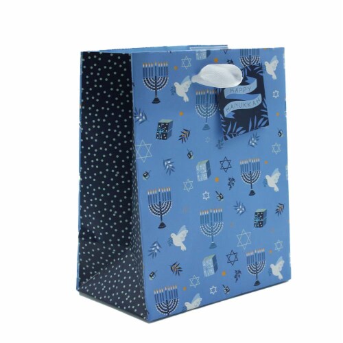 Hannukah Petite Holiday Christmas Christmas Gift Bag - Design #1 Perspective: back