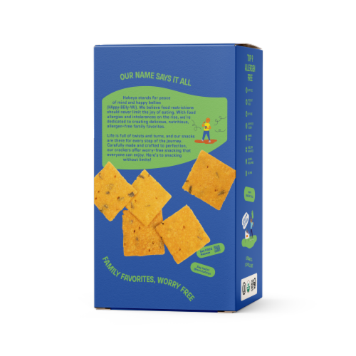 Habeya Cheddar Chive Sweet Potato Crackers Perspective: back