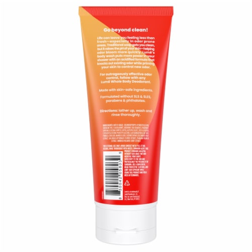 Lume Acidified Body Wash Clean Tangerine Perspective: back