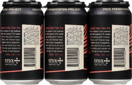 Crux® Fermentation Project Exactly Random Imperial IPA Beer Perspective: back