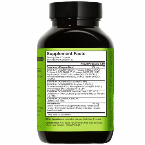 Hum® Nutrition Flatter Me® Extra Strength Digestive Health Supplement Perspective: back