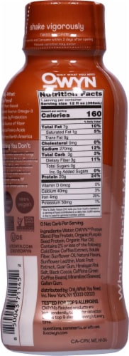 OWYN® Double Shot Caramel Macchiato Non Dairy Coffee Shake Perspective: back