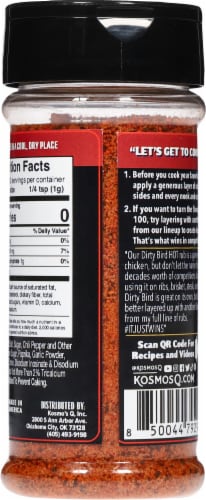 Kosmos Q® Dirty Bird Hot Dry Rub Perspective: back