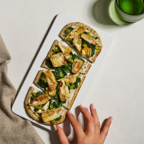 Daily Harvest Artichoke + Spinach Flatbread Perspective: back