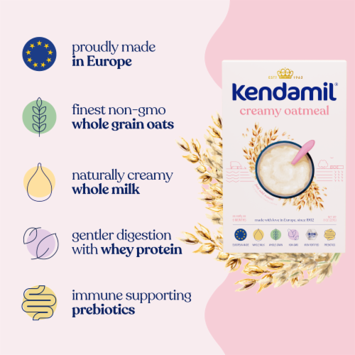 Kendamil® Creamy Oatmeal Cereal Perspective: back