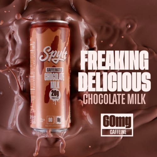 Spylt Caffeinated Chocolate Milk Can Perspective: back