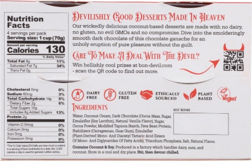 Bon Devil™ Plant Based Chocolate Ganache Perspective: back