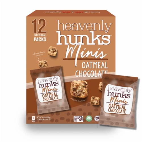 Heavanly Hunks® Minis Oatmeal Chocolate Perspective: back
