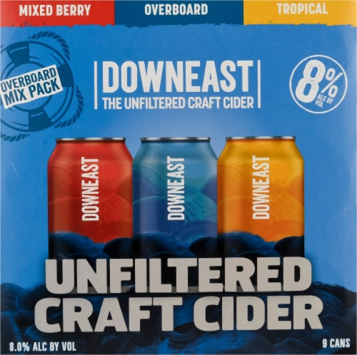 Downeast Craft Cider Variety Pack Perspective: back