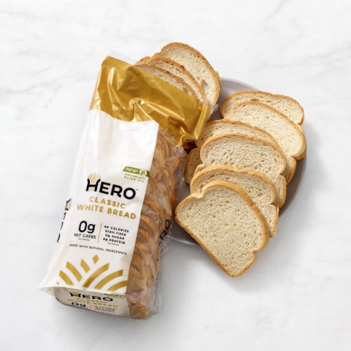 Hero Bread™ 0g Net Carb Classic White Sandwich Bread Delicious Keto Friendly Bread Perspective: back