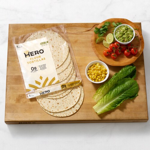 Hero Bread™ 0g Net Carb Flour Tortillas 8 Keto Friendly Tortilla Wraps Perspective: back