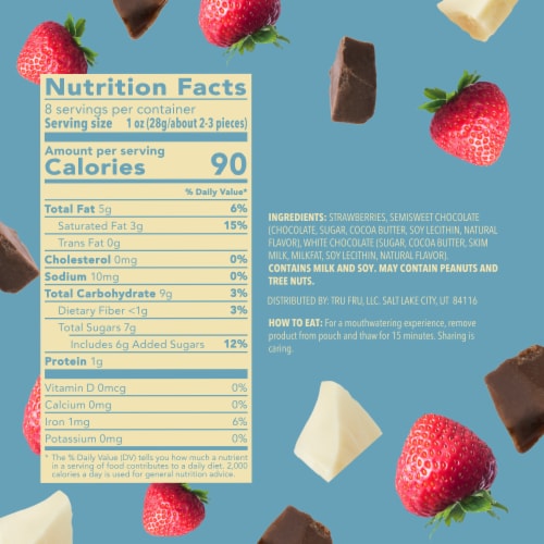 Tru Fru Strawberries Hyper-Chilled in White & Dark Chocolate Perspective: back