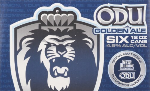 New Realm Brewing Company ODU™ Golden Ale Craft Beer Cans Perspective: back