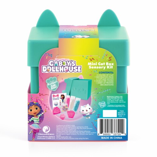 Gabby's Dollhouse Mini Cat Box Cakey Clay Cupcake Kit Perspective: back